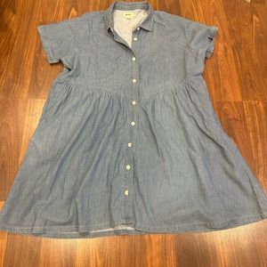 Pact Cotton Denim Dress